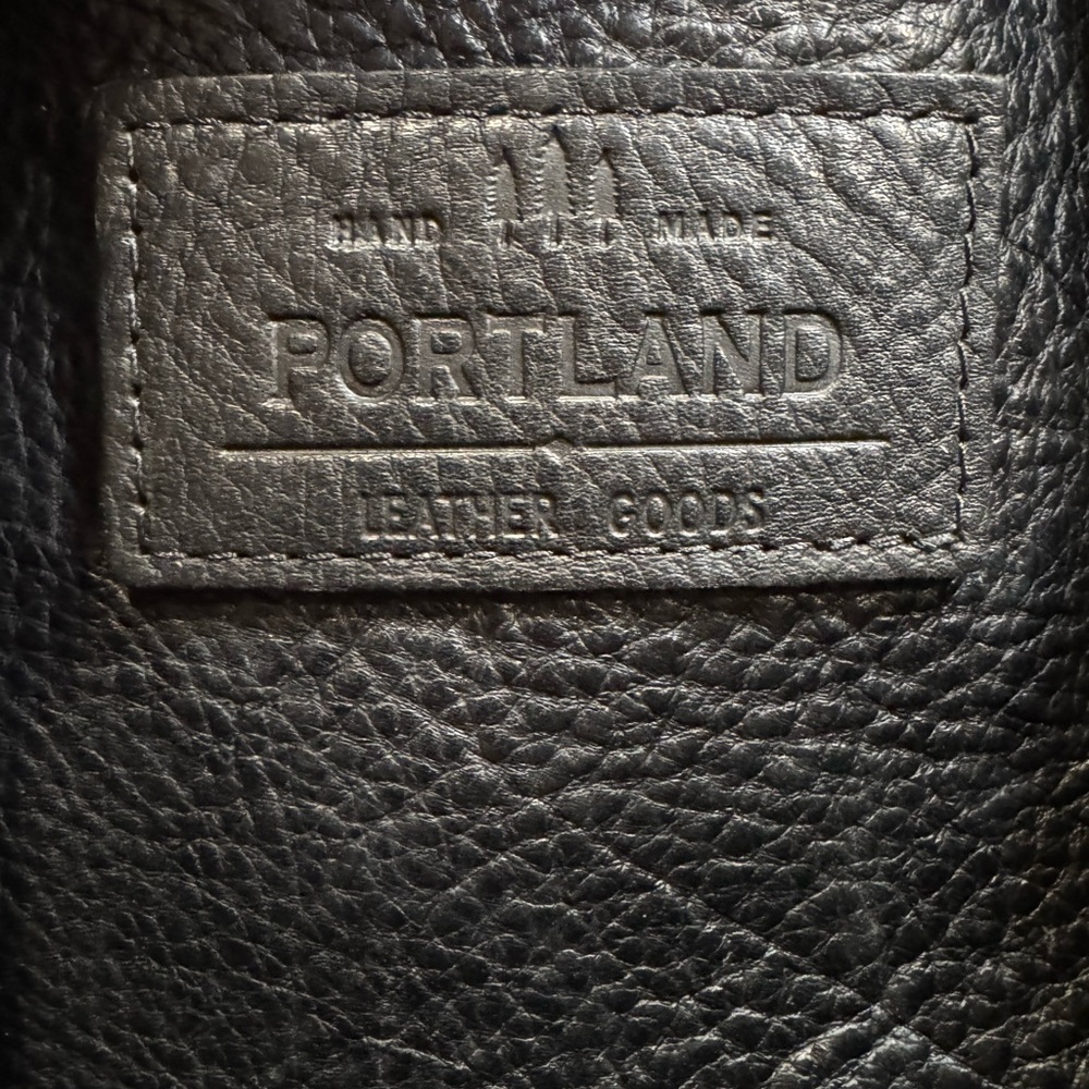 Portland Leather Goods Black Classic FSCB Tote Bag EUC - Picture 6 of 10